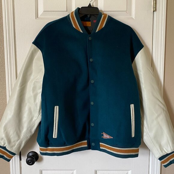 NEW Levi's Coit Letterman Varsity Wool Blend Multi-Media Jacket XXL